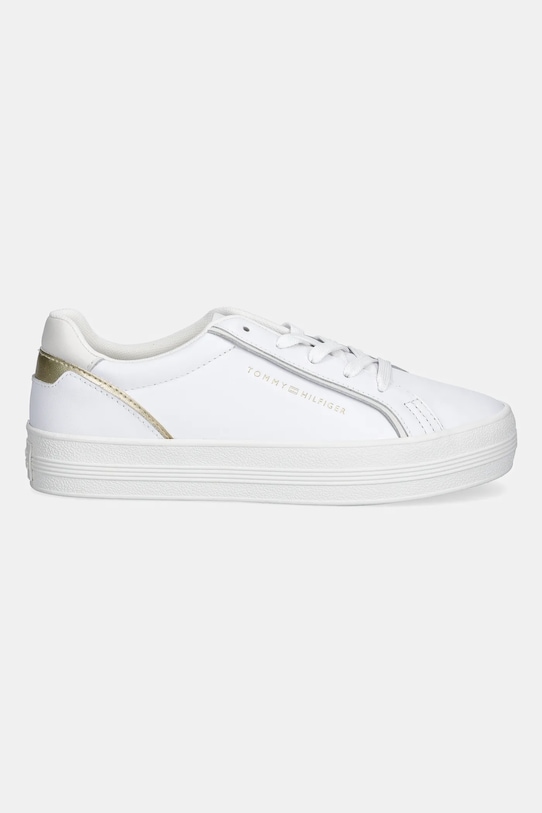 Kožené tenisky Tommy Hilfiger ESSENTIAL VULC SNEAKER FW0FW08757 bílá AW25