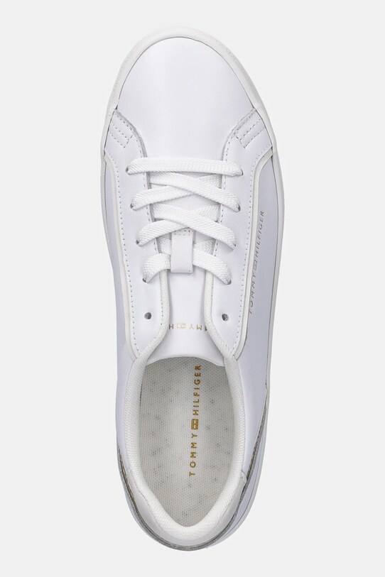 Kožené tenisky Tommy Hilfiger ESSENTIAL VULC SNEAKER bílá FW0FW08757