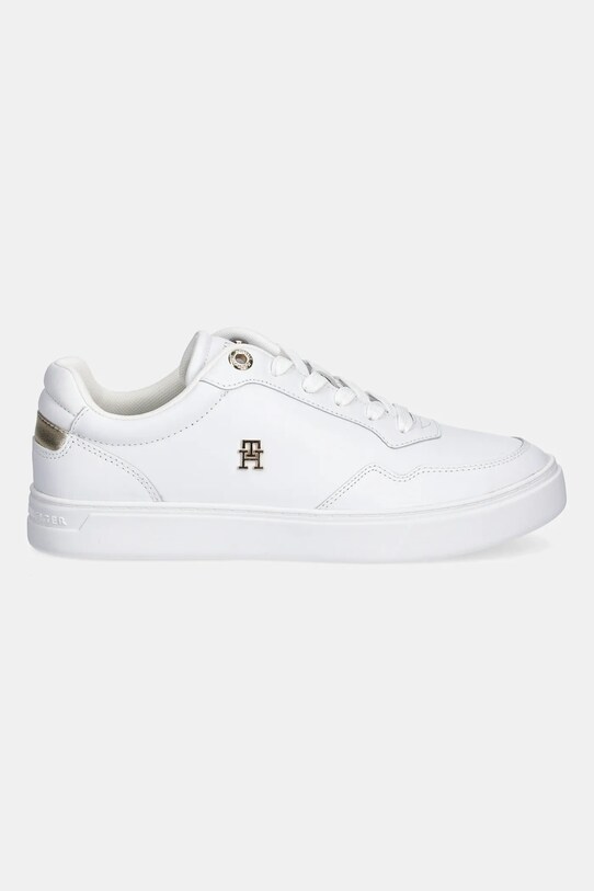 Kožené tenisky Tommy Hilfiger ESSENTIAL ELEVATED COURT SNEAKER FW0FW08758 bílá AW25