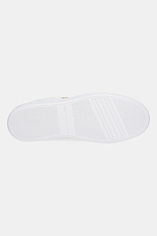 Tommy Hilfiger sneakersy skórzane ESSENTIAL ELEVATED COURT SNEAKER FW0FW08758 biały
