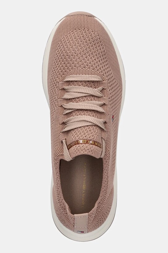 Tenisky Tommy Hilfiger TH KNIT RUNNER béžová FW0FW08813