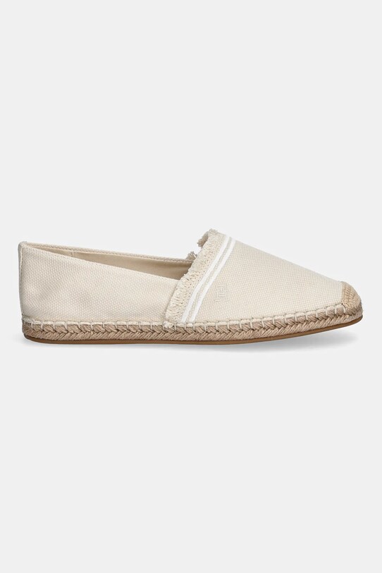 Tommy Hilfiger espadrilles FRINGE CANVAS CLOSED ESPADRILLE FW0FW08881 bézs AW25