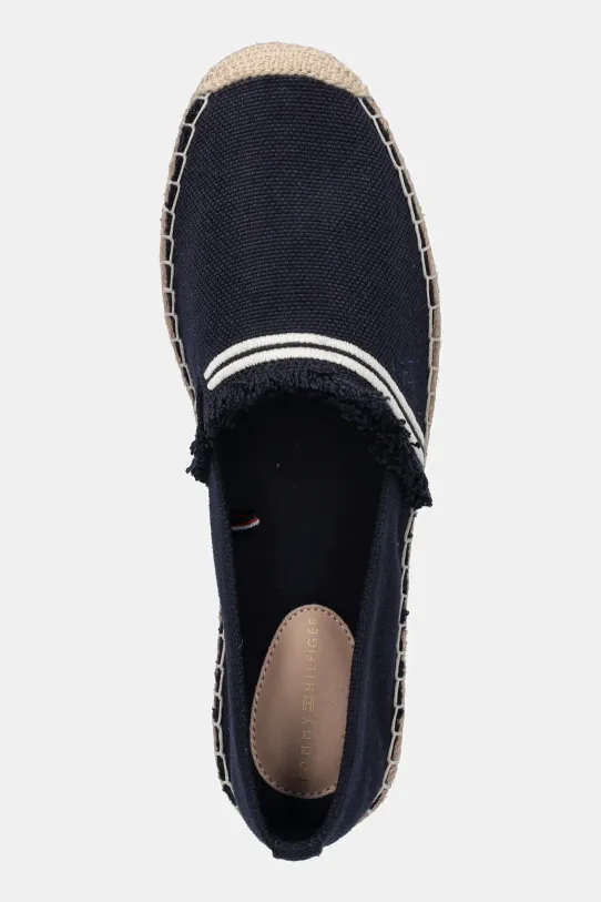 Tommy Hilfiger espadryle FRINGE CANVAS CLOSED ESPADRILLE granatowy FW0FW08881
