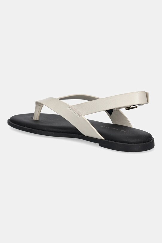 Obuwie Tommy Hilfiger sandały skórzane COLOR BLOCK THONG FLAT SANDAL FW0FW08883 beżowy