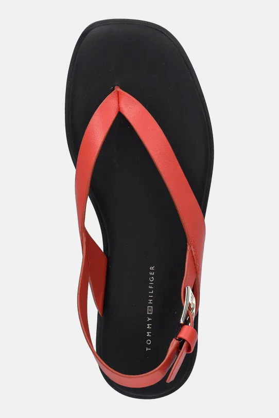 Tommy Hilfiger sandały skórzane COLOR BLOCK THONG FLAT SANDAL czerwony FW0FW08883
