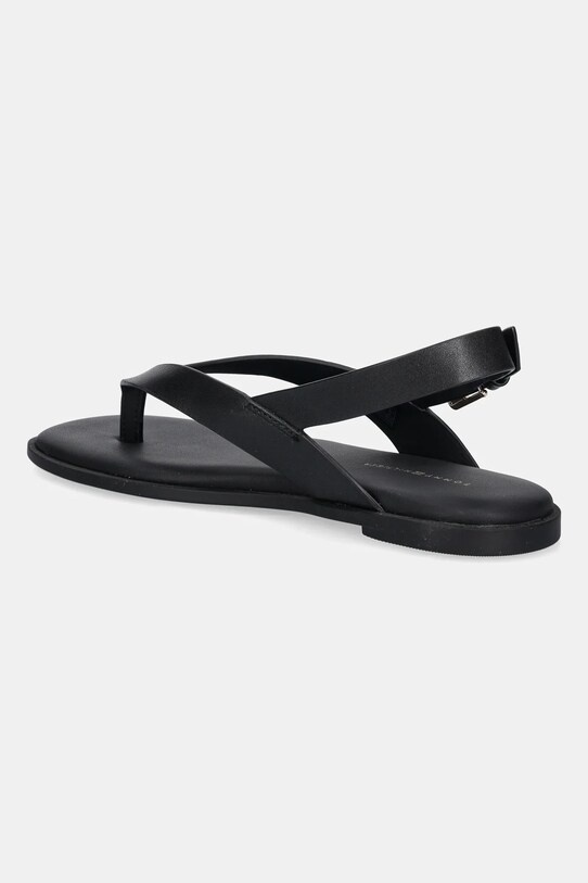 Взуття Шкіряні сандалі Tommy Hilfiger COLOR BLOCK THONG FLAT SANDAL FW0FW08883 чорний