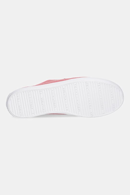 Tommy Hilfiger tenisówki WASHED CANVAS VULC SNEAKER FW0FW08894 różowy
