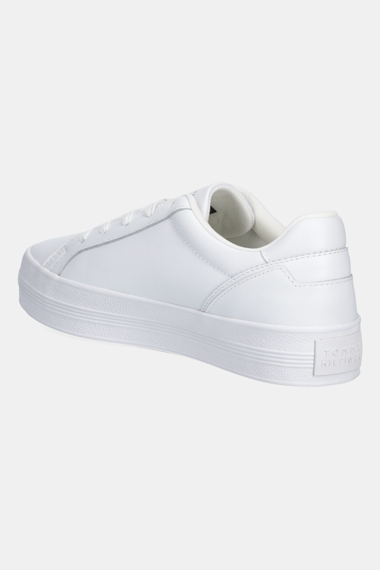 Obuv Kožené tenisky Tommy Hilfiger VULC WEBBING SNEAKER FW0FW08903 biela