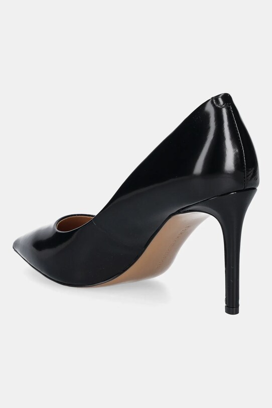 Obuwie Tommy Hilfiger szpilki skórzane CLOSED PUMP ABRASIVATO FW0FW08969 czarny