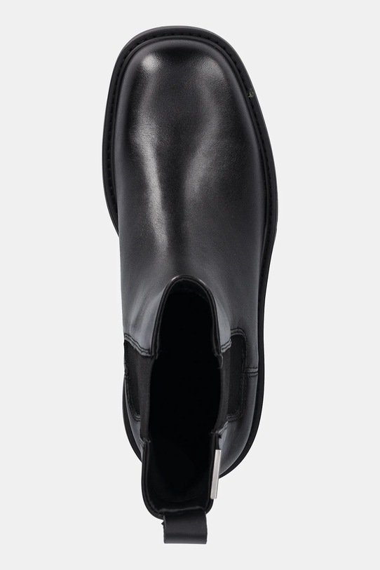 Δερμάτινες μπότες τσέλσι Calvin Klein Jeans COMBAT MID CHELSEA BOOT HW LTH μαύρο YW0YW01869