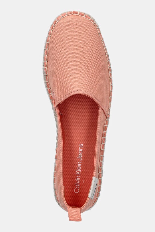 Calvin Klein Jeans espadryle PLATFORM ESPADRILLE ML CS pomarańczowy YW0YW01871