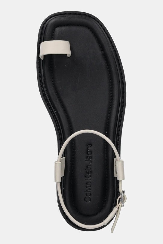 Sandále Calvin Klein Jeans ROPE TOE POST SANDAL LTH MG béžová YW0YW01893