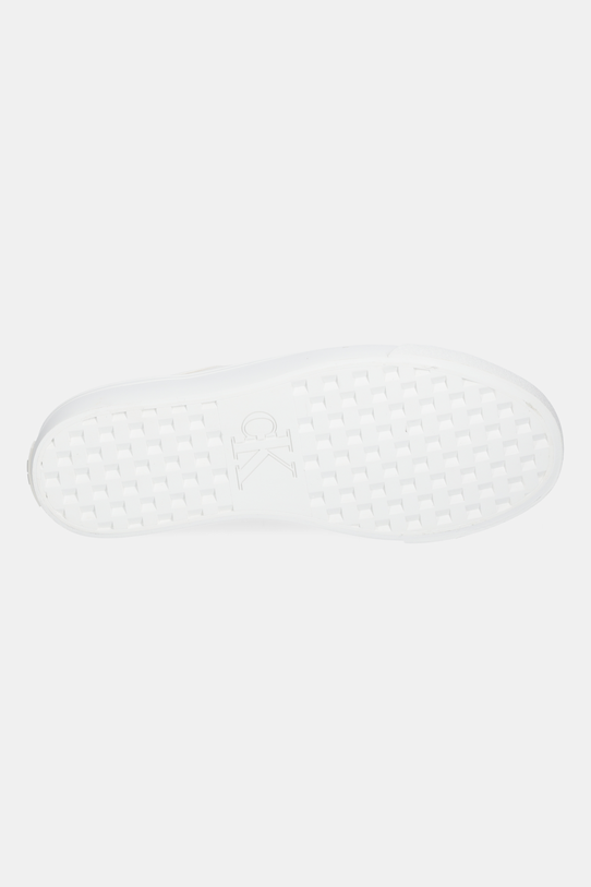 Calvin Klein Jeans teniși VULC FLATFORM CTN LOGO TAG YW0YW01838 alb