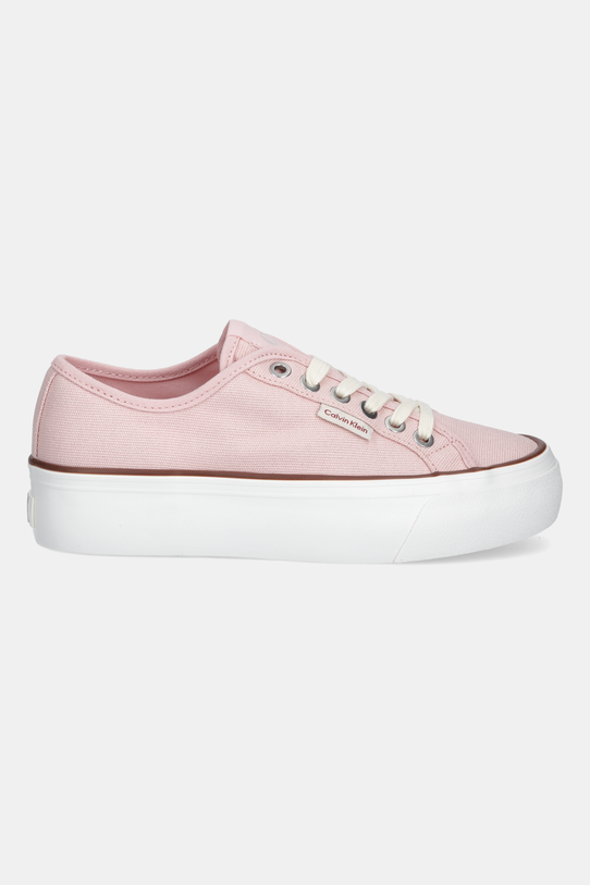 Calvin Klein Jeans tenisówki VULC FLATFORM CTN LOGO TAG YW0YW01838 różowy AW25