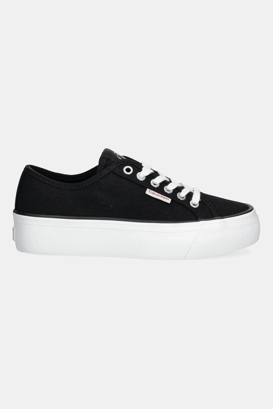 Tenisky Calvin Klein Jeans VULC FLATFORM CTN LOGO TAG YW0YW01838 čierna AW25