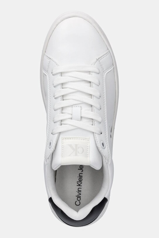 Calvin Klein Jeans sneakers BOLD FLATF LOW LACE LTH alb YW0YW01878