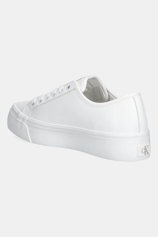 Încălțăminte Calvin Klein Jeans sneakers VULC FLATFORM LTH YW0YW01886 alb