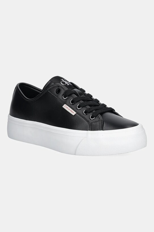 Calvin Klein Jeans sneakers VULC FLATFORM LTH piele negru YW0YW01886