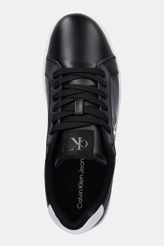 Tenisky Calvin Klein Jeans CLASSIC CUPSOLE MONO LTH WN čierna YW0YW01902