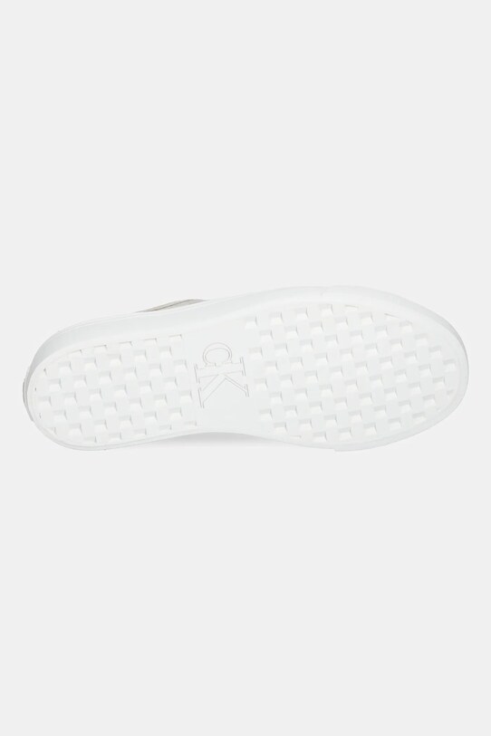Calvin Klein Jeans sportcipő VULC FLATF JACQUARD AOP YW0YW01965 bézs