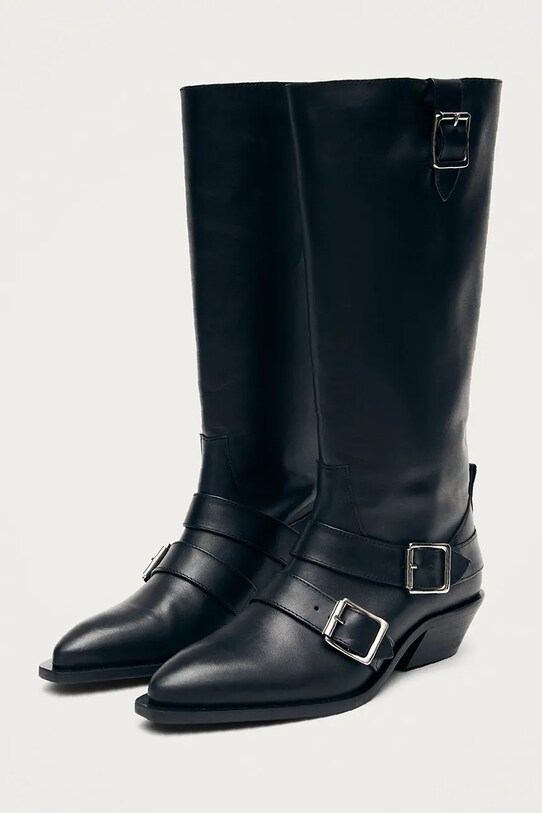 Δερμάτινες μπότες Alohas Ryder S100850.01 μαύρο AW25