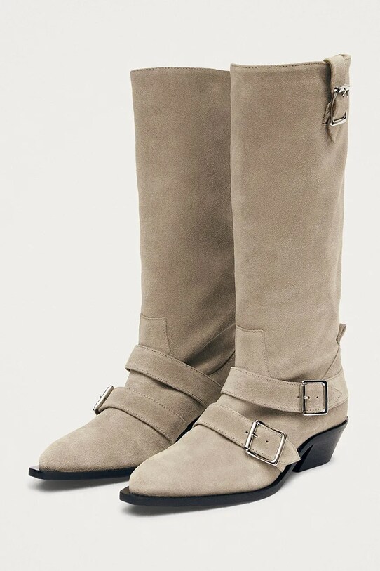 Alohas kozaki zamszowe Ryder S100851.01 beżowy AW25