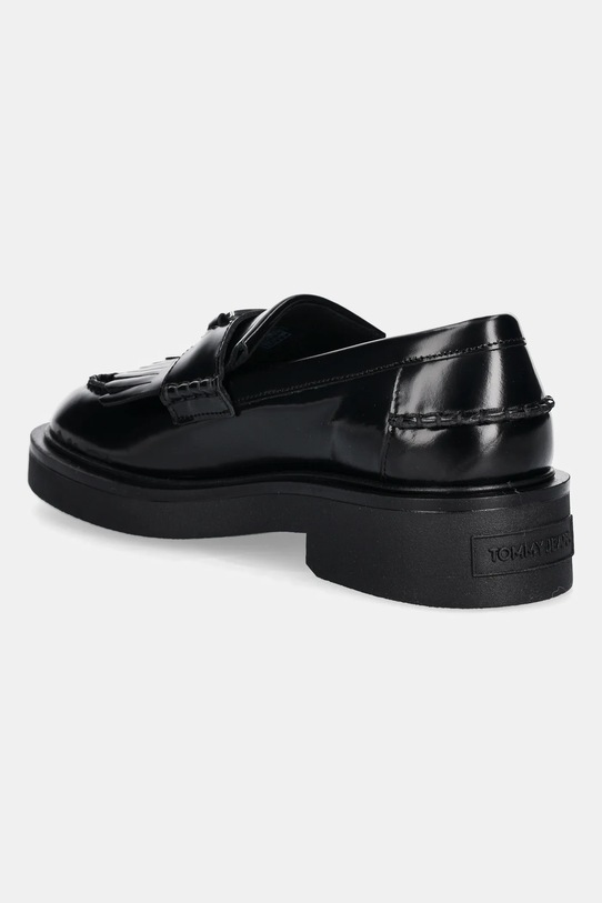 Παπούτσια Δερμάτινα μοκασίνια Tommy Jeans TJW FRINGES LOAFER EN0EN02790 μαύρο