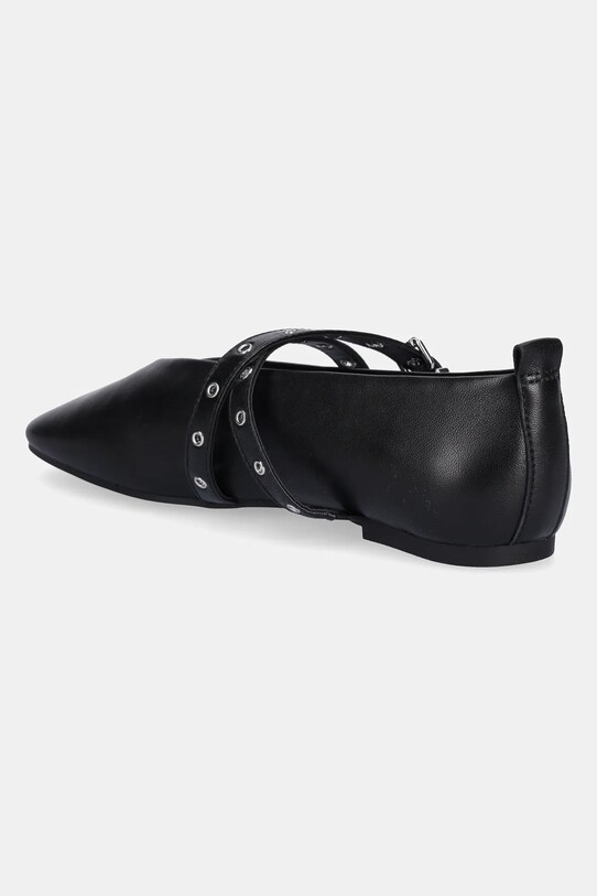Cipők Tommy Jeans bőr balerina cipő TJW LEATHER MARYJANE BALLERINA EN0EN02868 fekete