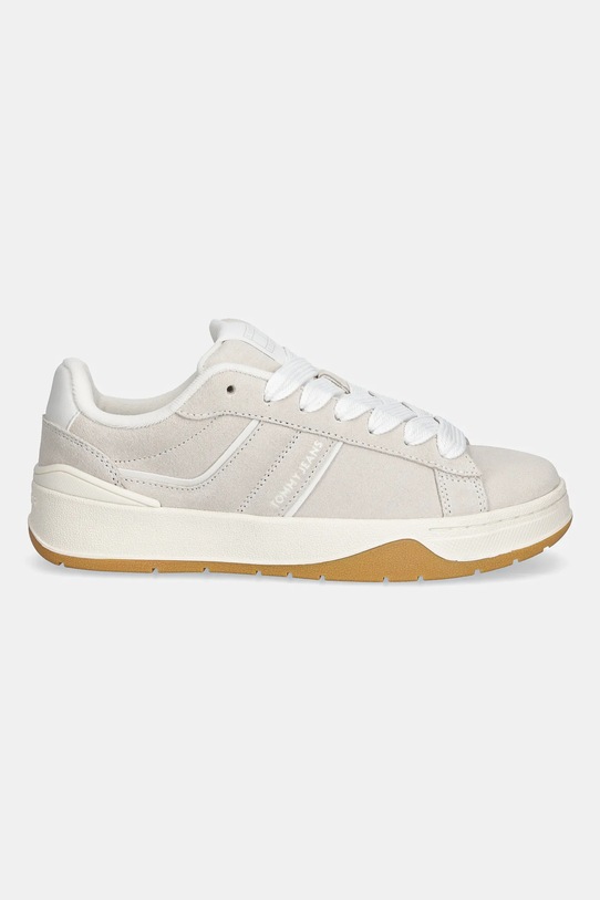 Superge iz semiša Tommy Jeans TJW SKATE SNEAKER EN0EN02808 bež AW25