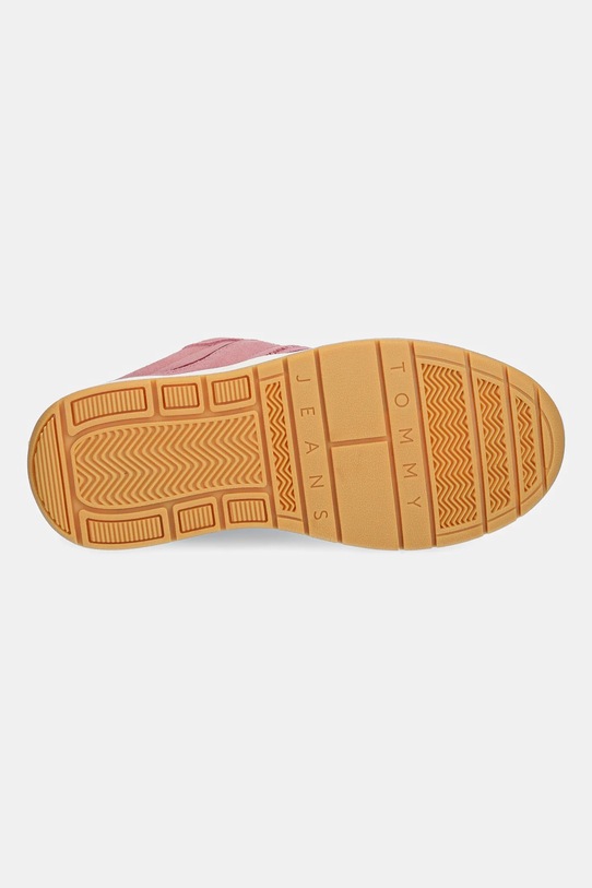 Superge iz semiša Tommy Jeans TJW SKATE SNEAKER EN0EN02808 roza