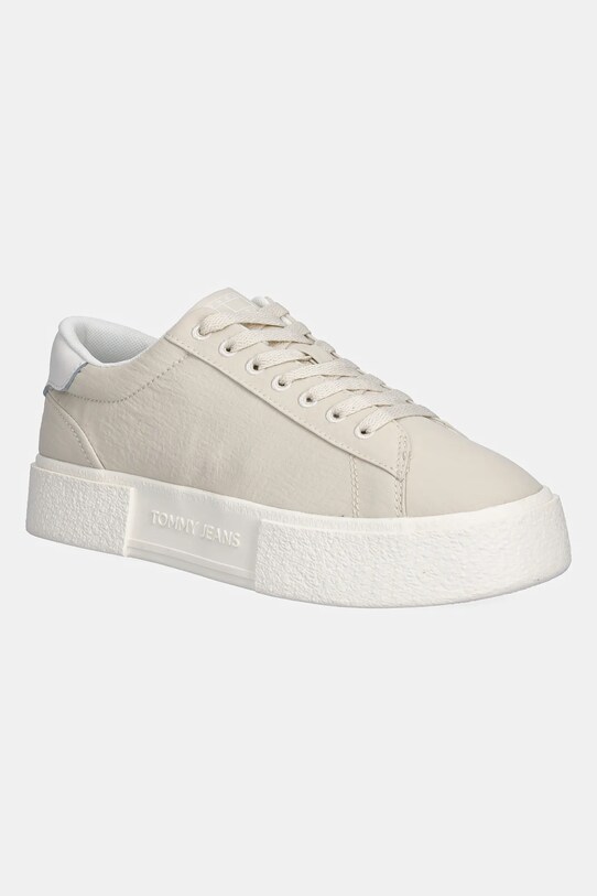 Кросівки Tommy Jeans TJW FLATFORM SNEAKER Planet friendly бежевий EN0EN02819