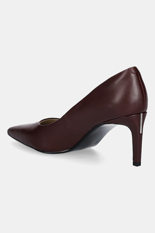Obuv Kožené lodičky Calvin Klein ESS STILETTO 70 HW0HW02607 burgundské