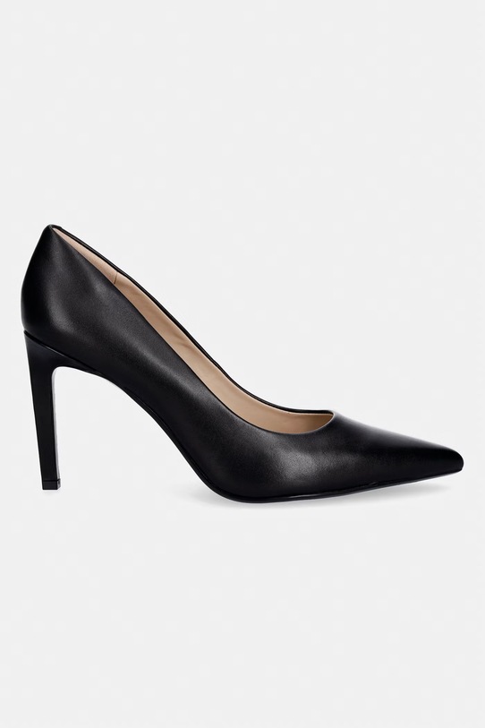 Calvin Klein szpilki skórzane ESS STILETTO 90 HW0HW02608 czarny SS26