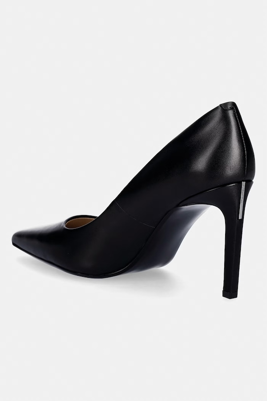 Obuwie Calvin Klein szpilki skórzane ESS STILETTO 90 HW0HW02608 czarny