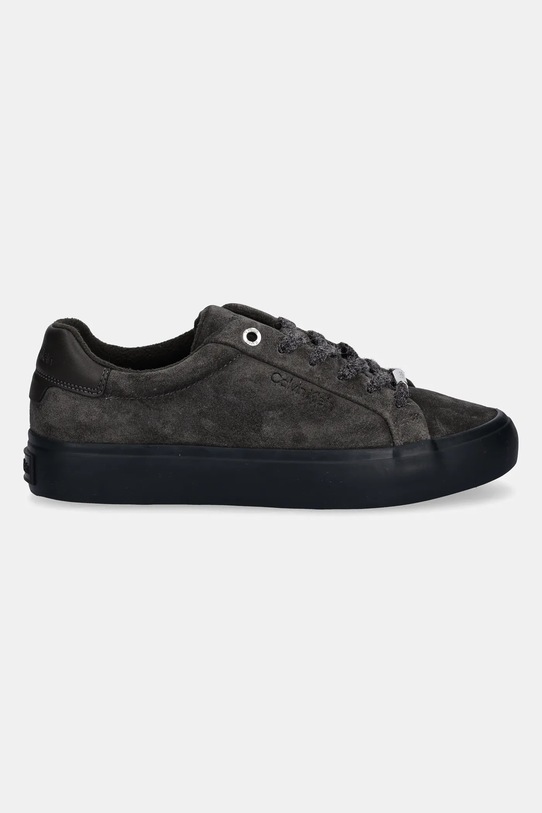 Calvin Klein sneakersy zamszowe LACE-UP SNEAKER SUEDE/WL CK HW0HW02679 zielony AW25