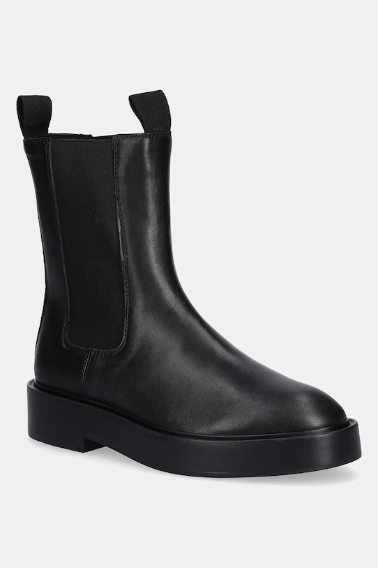 Кожаные полусапоги Calvin Klein CONVATE WELT CHELSEA LTH кожа чёрный YW0YW01905