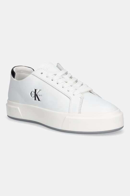 Calvin Klein sneakersy BASKET LACE UP LTH ML syntetyczny biały YW0YW01945