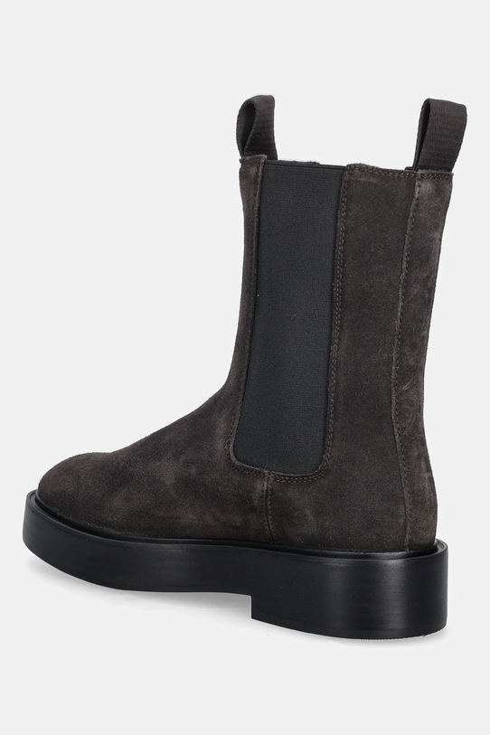Παπούτσια Σουέτ μπότες τσέλσι Calvin Klein CONVAVE WELT CHESEA SUEDE YW0YW01969 καφέ