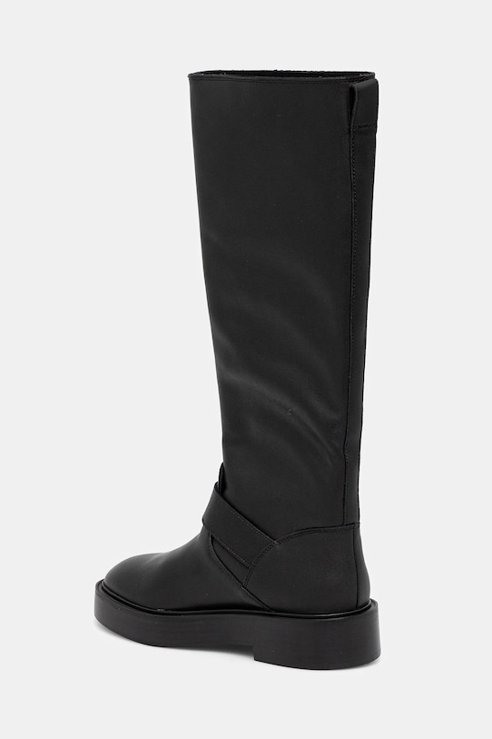 Obuwie Calvin Klein kozaki skórzane CONCAVE WELT UKT BIKER PB YW0YW01972 czarny