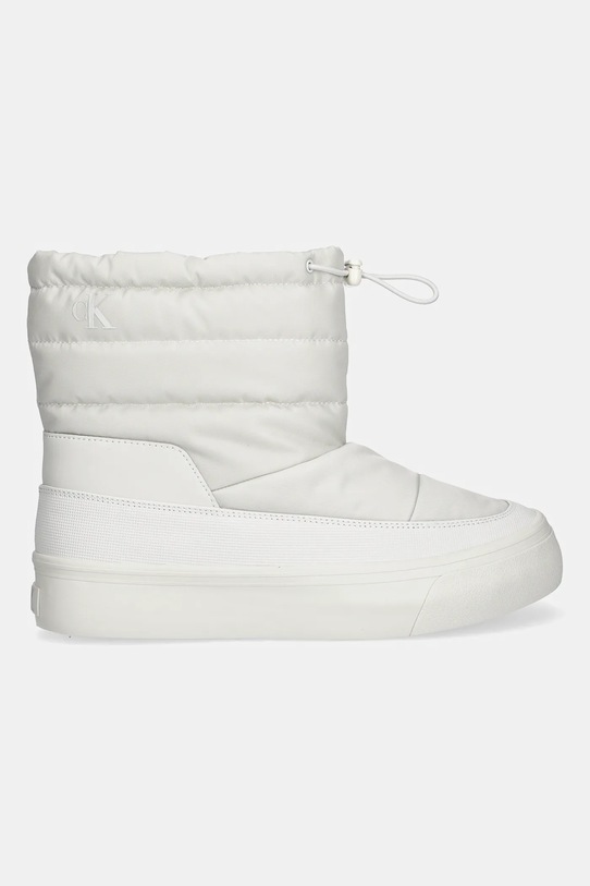 Μπότες χιονιού Calvin Klein VULC FLATF SNOWBOOT NYLON YW0YW01977 λευκό AW25