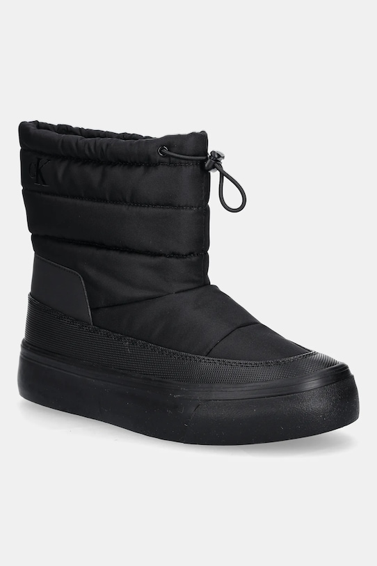 Sněhule Calvin Klein VULC FLATF SNOWBOOT NYLON textilní černá YW0YW01977