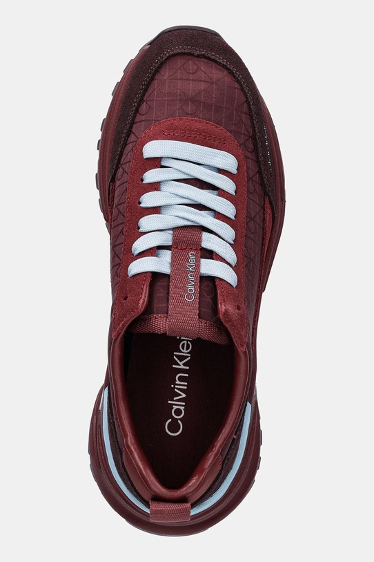 Αθλητικά Calvin Klein HIKE RUNNER CASUAL NY-SU AOP μπορντό YW0YW01995