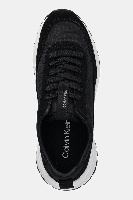 Calvin Klein sneakersy HIKE RUNNER CASUAL NY-SU AOP czarny YW0YW01995