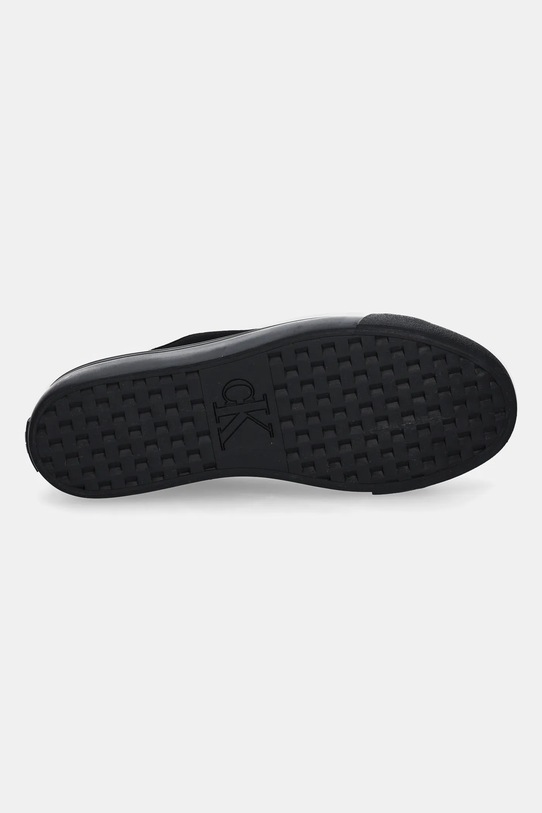 Calvin Klein tenisówki zamszowe VULC FLATF LACE UP SUE/WL CK YW0YW02000 czarny
