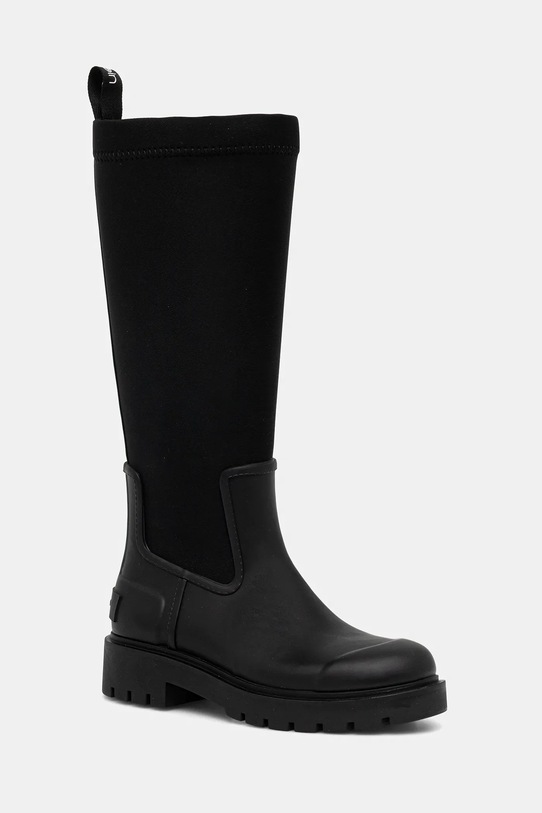 Calvin Klein kalosze HIGH RAINBOOT NEOPRENE czarny YW0YW02002