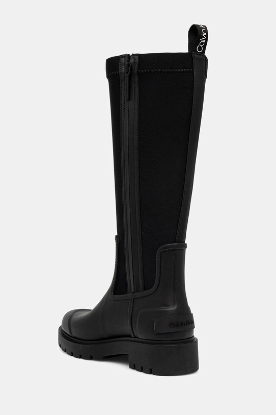Obuwie Calvin Klein kalosze HIGH RAINBOOT NEOPRENE YW0YW02002 czarny