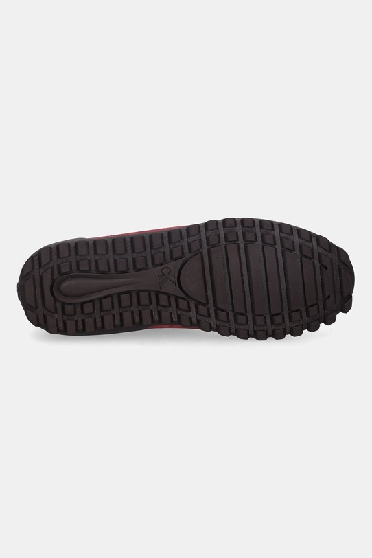 Σουέτ αθλητικά παπούτσια Calvin Klein LOW PROFILE RUNNER SUE MG YW0YW02050 μπορντό
