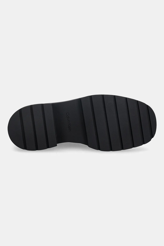 Шкіряні черевики Calvin Klein CHUNKY CHELSEA BOOT LTH YW0YW02072 бордо