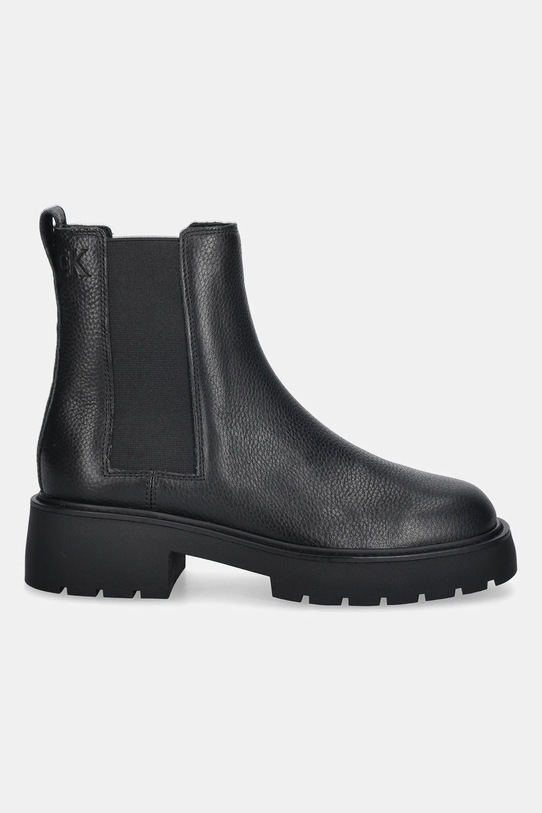 Шкіряні черевики Calvin Klein CHUNKY CHELSEA BOOT LTH YW0YW02072 чорний AW25