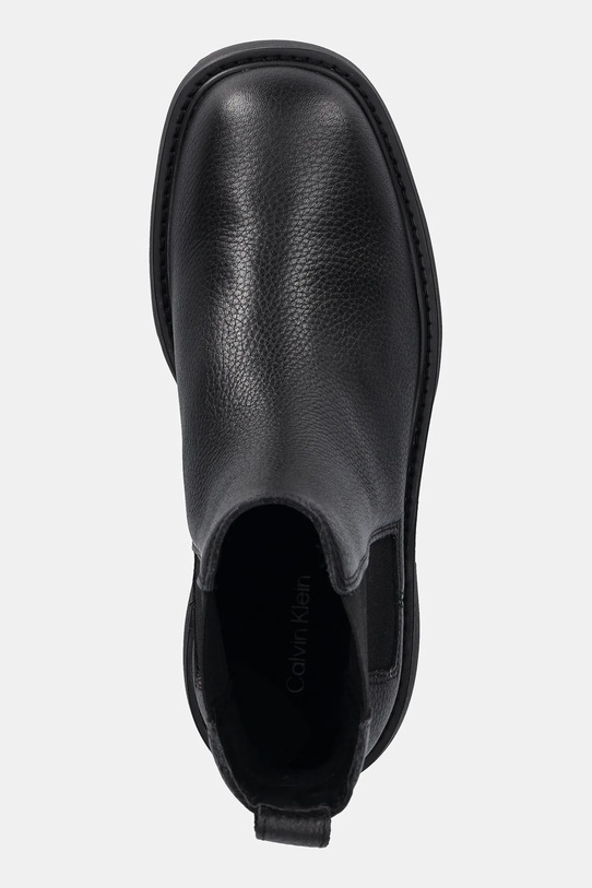Шкіряні черевики Calvin Klein CHUNKY CHELSEA BOOT LTH чорний YW0YW02072